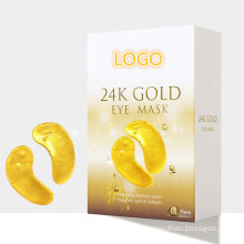 Private Label 24K Gold Eye Bags Treatment Mask Dark Circles Gel Pads